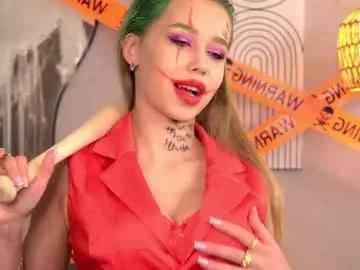 Chaturbate jjennnyy is Freechat jjennnyy — GOAL: Joker's neck caressing! Eye contact and choke! Long Halloween night starts!  | Hey, I'm Jenny --- your wicked female Joker tonight  Dangerous mind, red lace, and no mercy for good boys  #bigboob