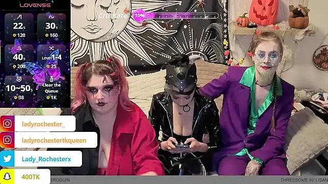 StripChat LadyRochester is Freechat LadyRochester — THREESOME BLOWJOB