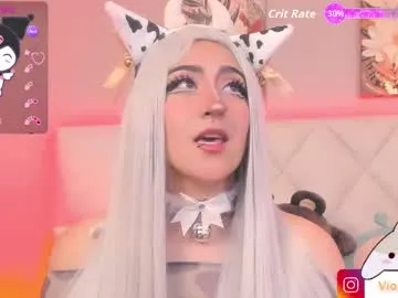 violettbloss — GOAL: ahegao+ show tits nipple clamps x 5 min [666 tokens remaining] come have fun with this cute cow #saliva #anal #ahegao #cosplay #feet