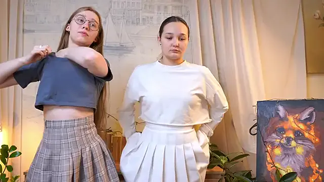 ArianaSweazy — Georgia take off LInn's blouse